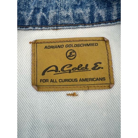 AGOLDE VINTAGE Cropped Jean Jacket Light Wash Women’s Size Medium Made In USA - Picture 3 of 11